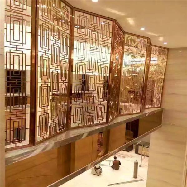 luxury stainless steel Screens & Room Dividers Type for Commercial Home Decor
