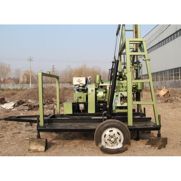 Agricultural Small Wheeled Water Well Drilling Rig 200 Meter
