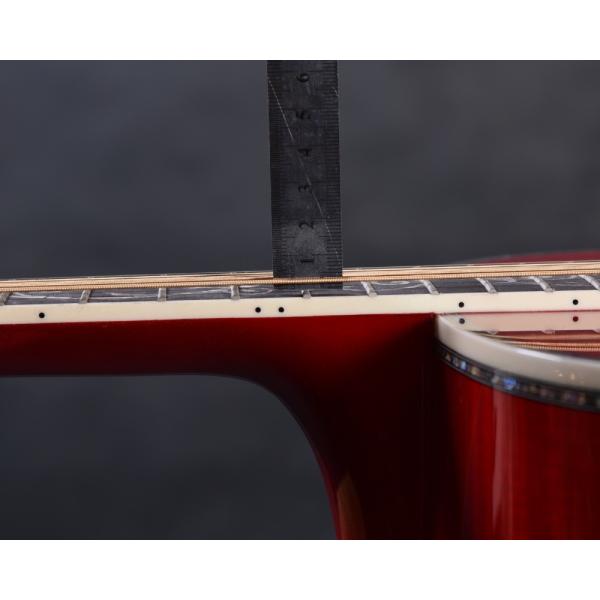 Customized acoustic guitar, 43 inch Jumbo guitar, Quilt Vine Viper red, Guitarra acustica