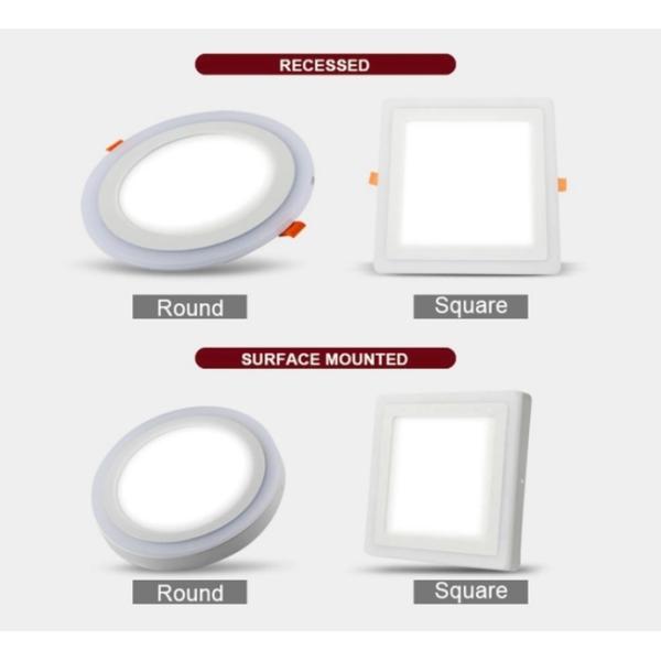 10w Double Color Led Ceiling Light RoHS Dimmable 2x2 Ceiling Light