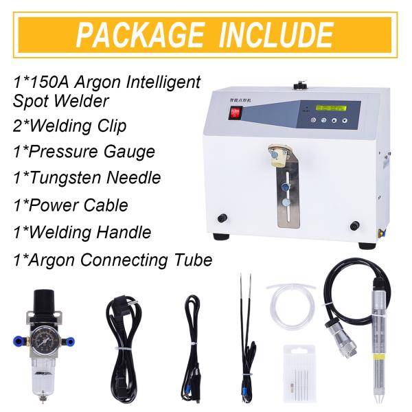 Tooltos 150A Argon Pulse Intelligent Jewelry Spot Welding Machine For Precise And Durable Welds