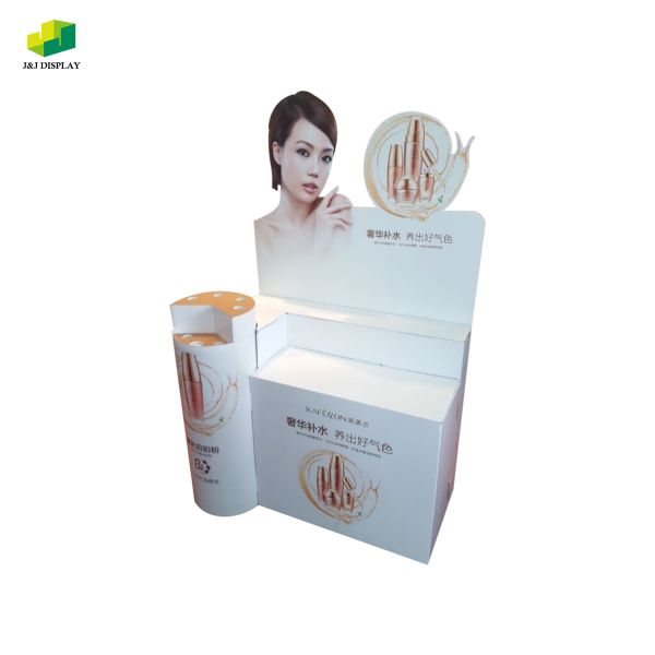 Recycled Materials Retail Floor Display Stand Folding Customized