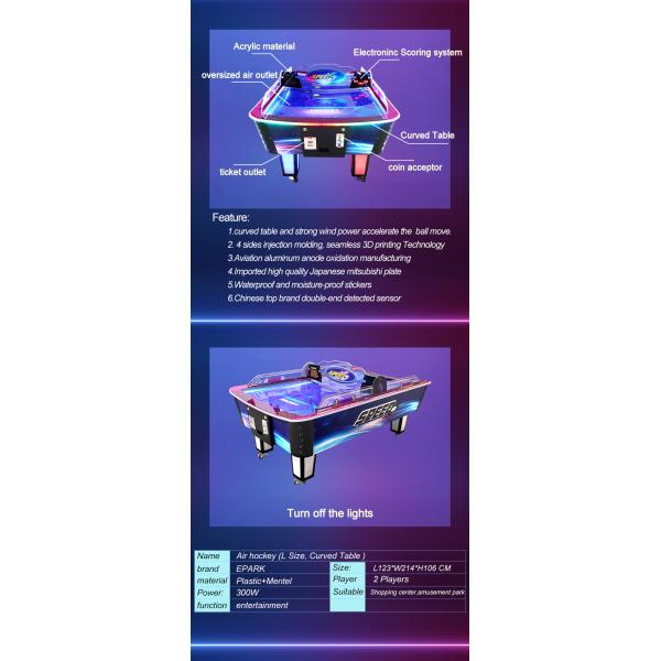 220V Amusement Game Machines ， Electronic Scoring Air Hockey Table For  Indoor  Or Outdoor