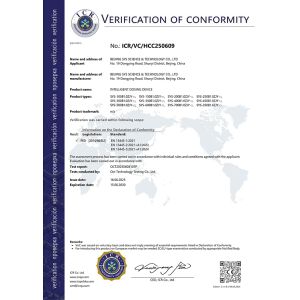 Beijing SYS Science & Technology Co., Ltd. Certifications