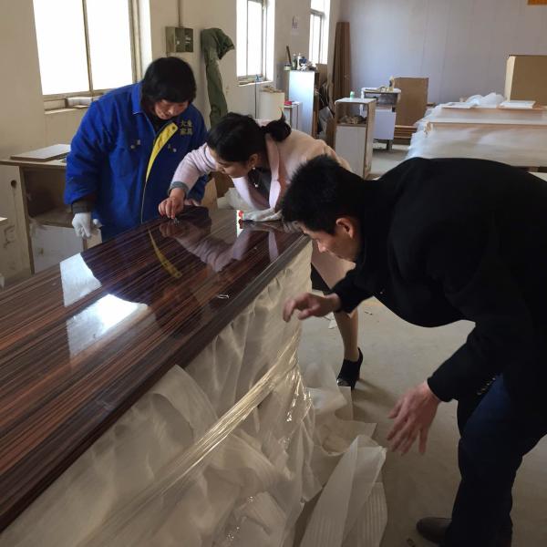 Wooden Coffee Laminate Table Tops With 510*700mm Size , OEM Service