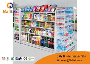 Adjustable Color Supermarket Gondola Shelving Strong Construction Capacity
