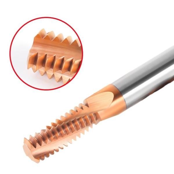 CNC Machine Full Teeth Threading End Mill 4 Flutes For Aluminum And Steel