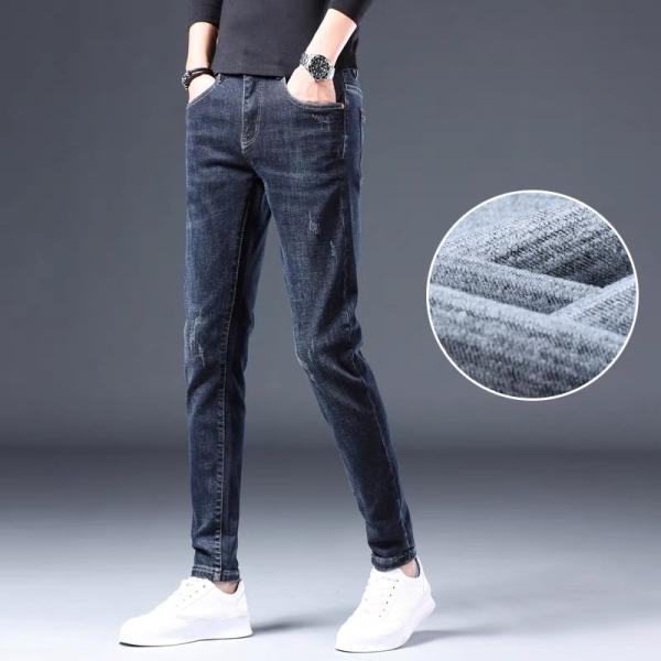 Woven Cotton Indigo Brushed Denim Fabric Yarn Dyed Textile