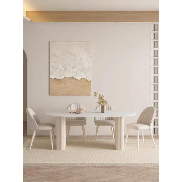 Light Color Creative Irregular Hotel Coffee Table Set 4 6 Seater