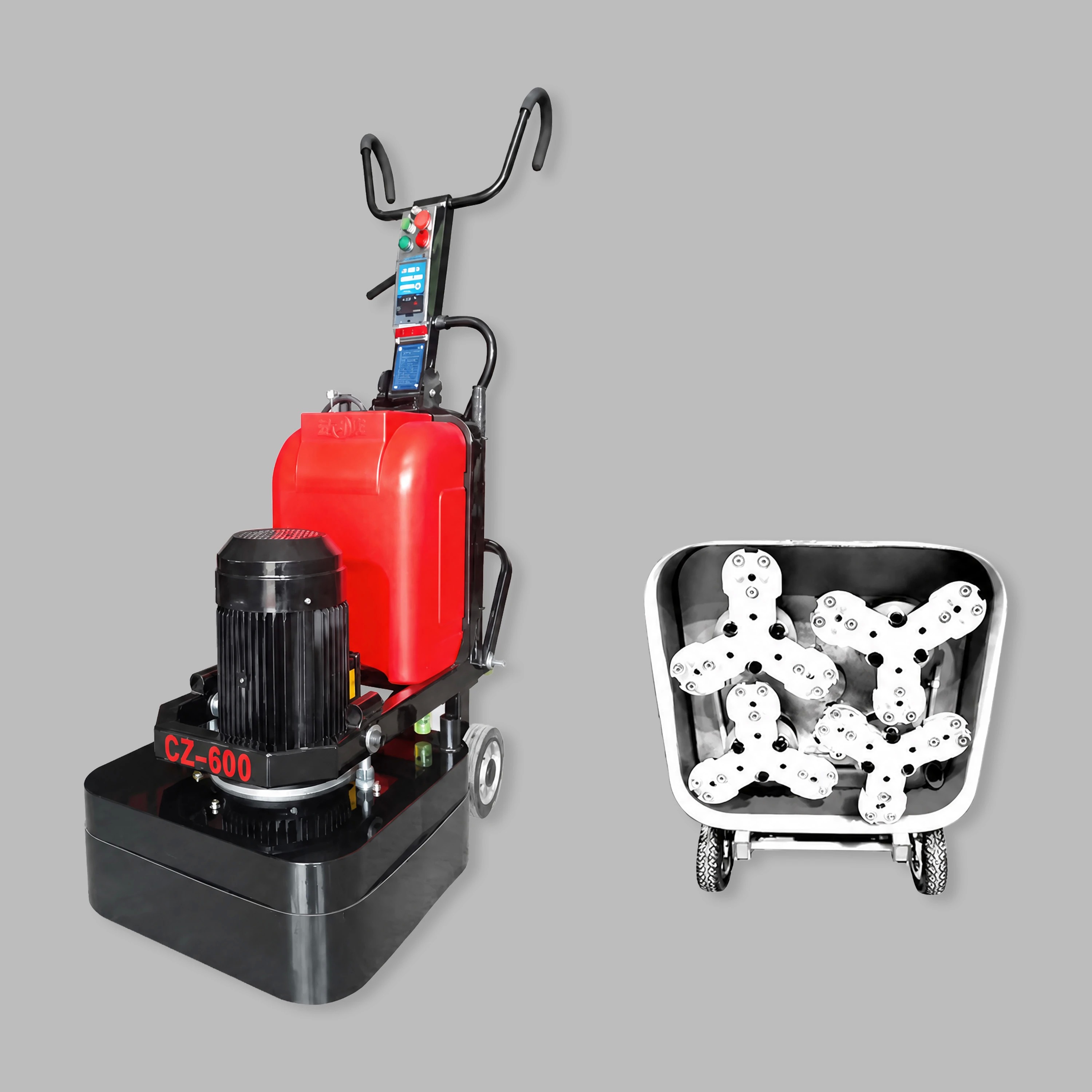12-Mini Head Floor Grinder 9.5kW | 600mm Compact Edge Polisher