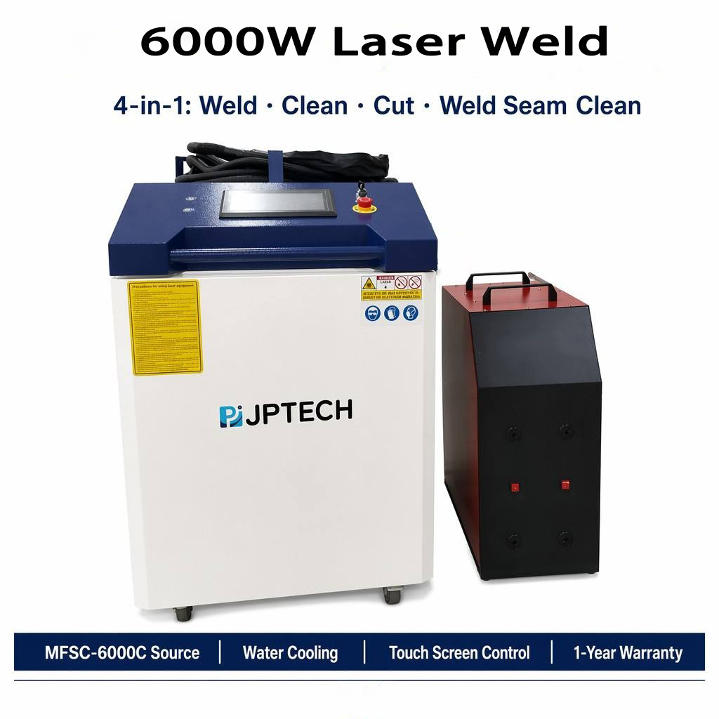 Multipurpose 6000W Portable Laser Welder 4 in 1 - Welding Cutting Cleaning Seam Cleaner Built-in Water Cooling