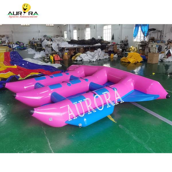 Adults PVC Tarpaulin Inflatable Water Toys Aqua Park Inflatable Flying Fish Boat