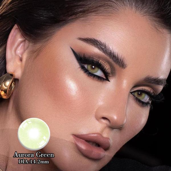 Контактные линзы цвета KSSEYE удобные предписанные для градуированных глаз