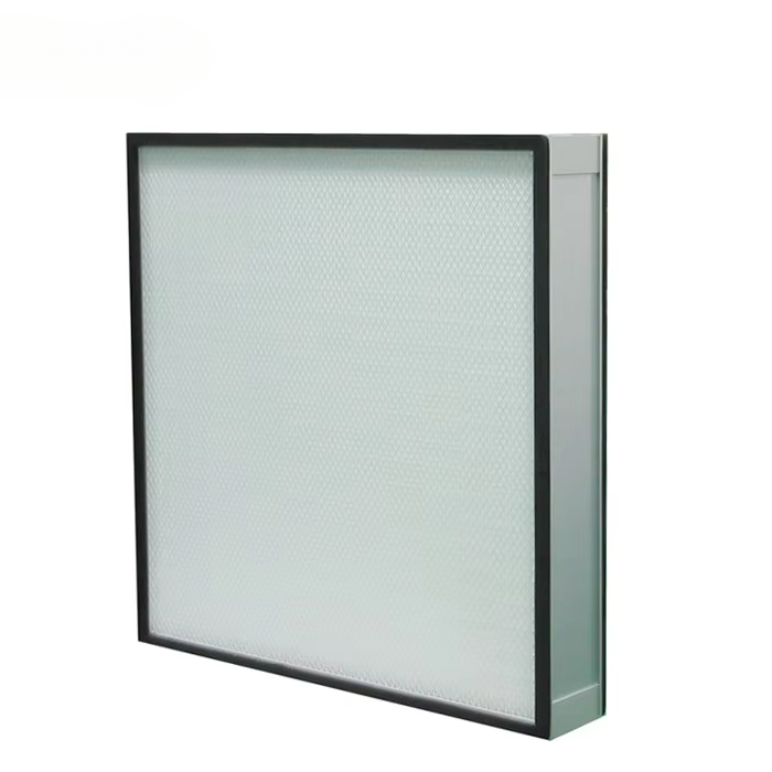 Mini Pleated HEPA Panel Filter with H13 H14 Efficiency for Custom Cleanroom HVAC and Aluminum Frame