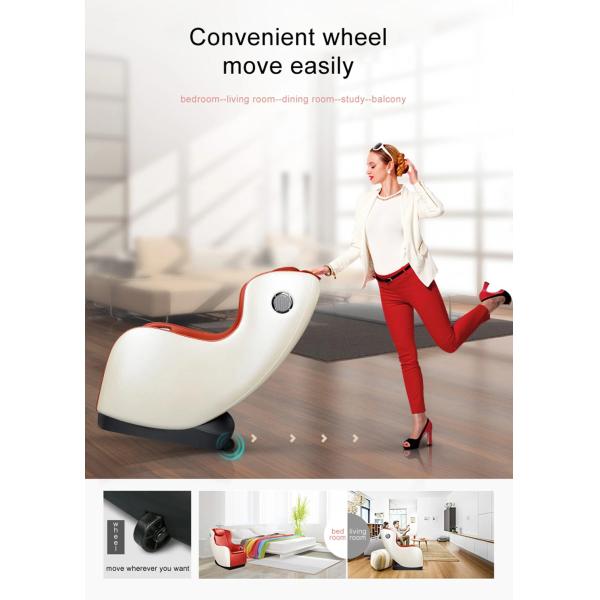 White Leather Electric Massage Recliner Chair SAA 4d Odm