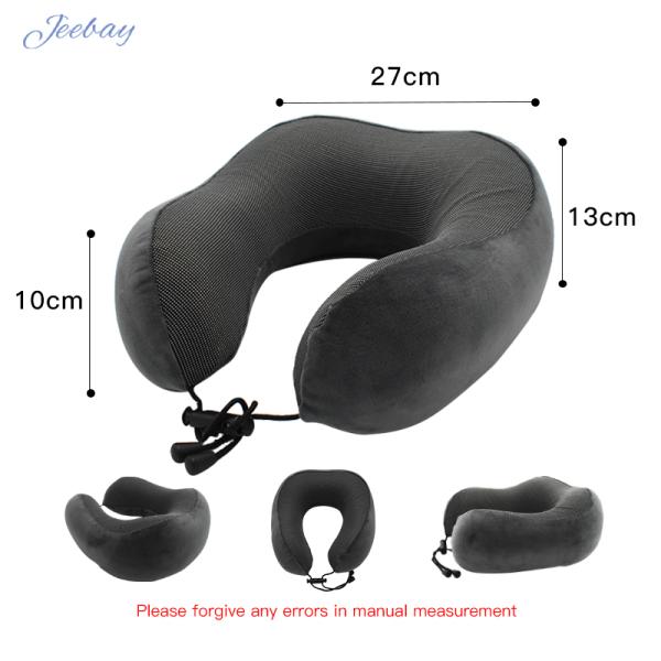 Polyester Memory Foam Travel Pillow for Comfortable Neck Support and Easy Maintenance