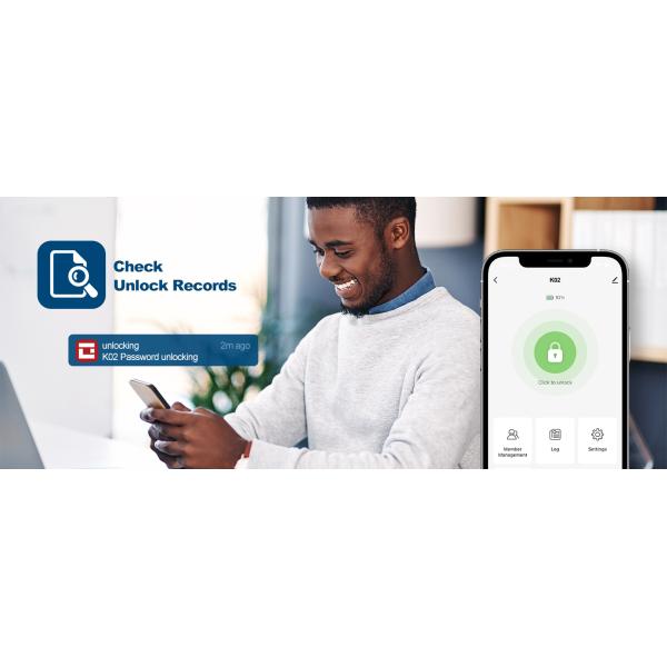 ODM App Control Outdoor Biometric Smart Fingerprint Door Lock With Keypad