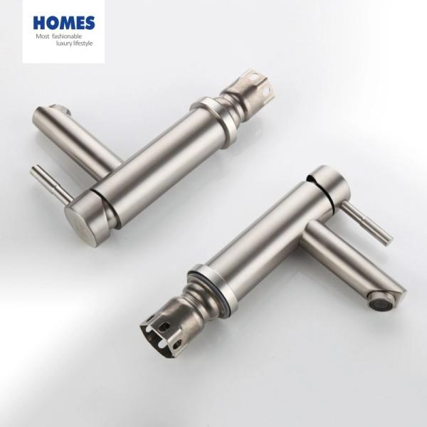 304 Stainless Steel Kitchen Faucet Bathroom Tap Hot Cold Basin Mixer Faucet