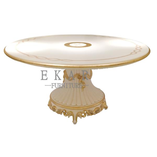 Antique luxury round dining tables FT-188