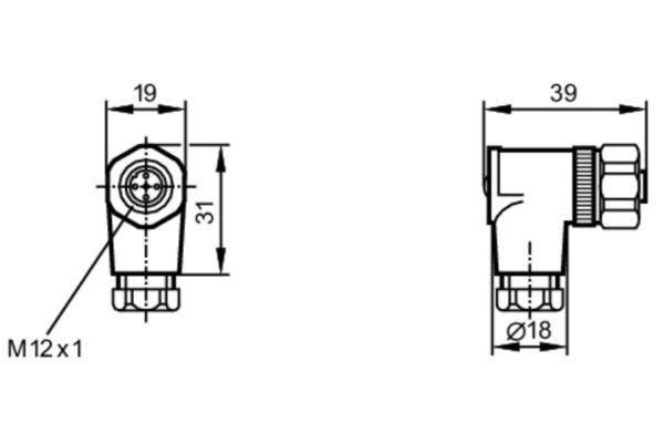 E11252 IFM Pressure Sensor IP68 Waterproof Industrial Auto 316L Gold With M12 Connector