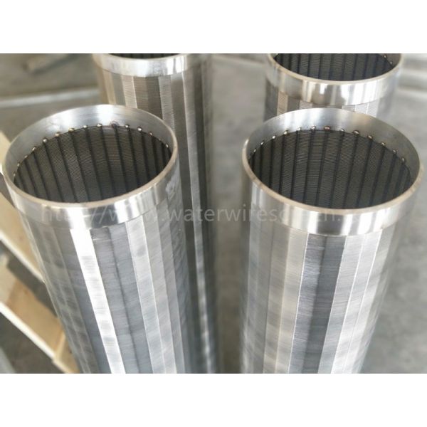 Stainless Steel Wedge Wire Screen Pipe Durable For Wastewater Filter