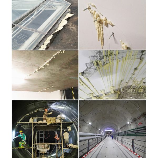 B13: Oil Soluble PU Grouting Material , Oil-Based Polyurethane Foaming Agent for Waterproofing Chemical Materials Eco-Friendly Concrete Crack Repair