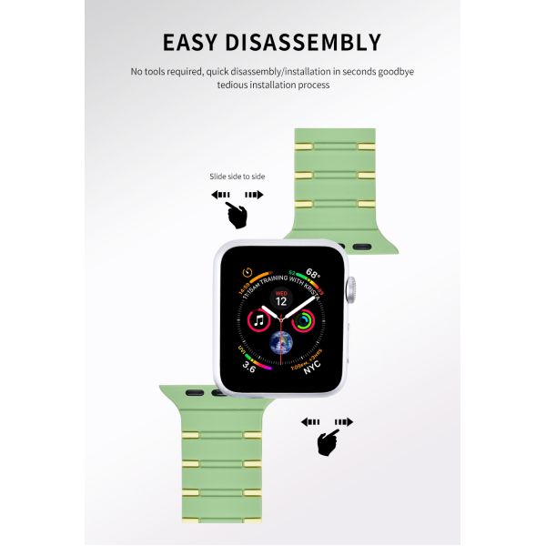 Magnetic Anti-Sweat Silicone Strap · Compatible With Apple Watch Series | Customizable Colors - China Wholesaler SHX