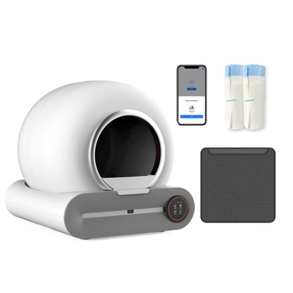 New Automatic Cat Litter Box Smart App Control Self Cleaning Litter Boxes Cat Sandbox Electronic Pet Toilet Cat Supplies