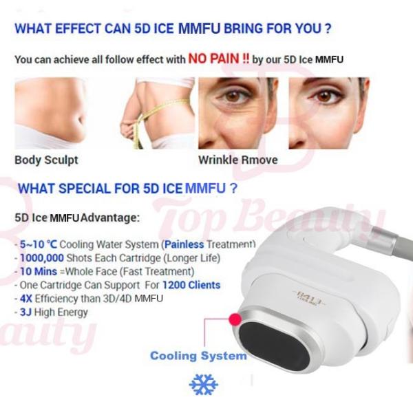 Сторона салона и кожа ухода за телом затягивают машину красоты прибытия 8D HIFU машины 2022 новую против старения лицевую