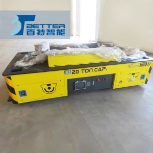 Intelligent Remote Control Battery-Powered Trackless Towing Truck, Ultra-Low Flatbed Cart with Customizable Load Capacity 1-300 Tons