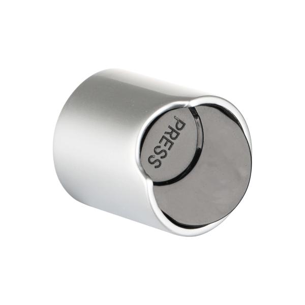 disc top cap 24mm high-quality silver smooth aluminum-shell plastic cosmetic bottle cap