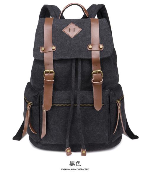New canvas shoulder bag men and women casual canvas bag tide backpack schoolbag bag Europe
