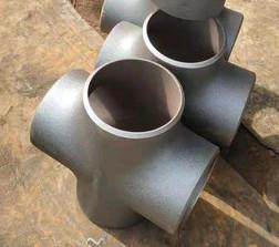 Weld Metal Carbon Steel 4 Way Cross Pipe Connector Fittings MSS SP75 Gr B