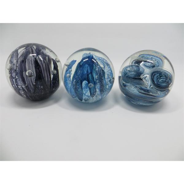 Glass paperweight, glass ball, glass round ball