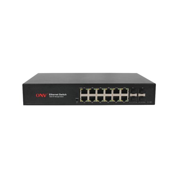 16 Port 10G Uplink Managed Ethernet Switch With L3 Network Management