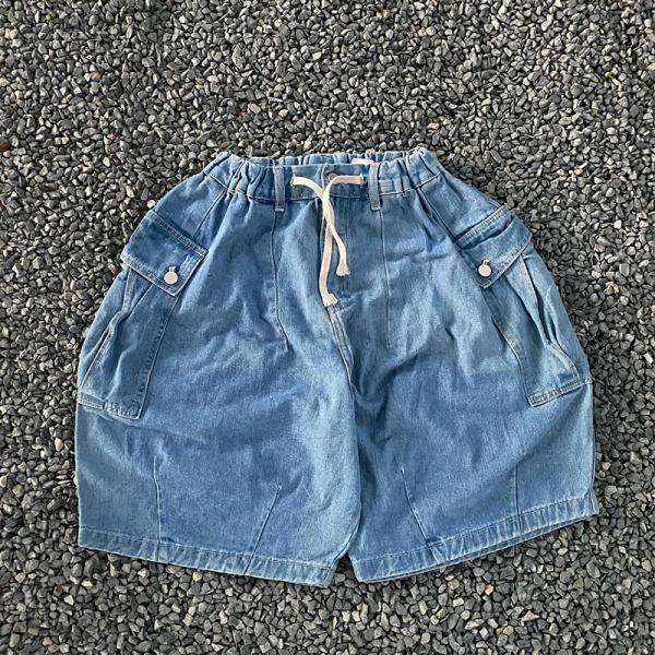 Custom Manufacture Mens Denim Shorts Designer Denim Cargo Shorts Baggy Distressed Oversized Short Jean Summer Shorts for Men
