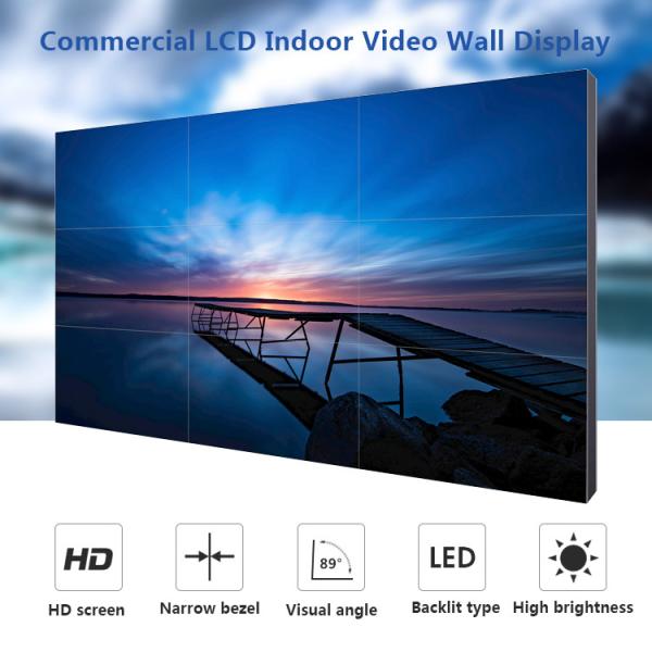3.5mm Slim Bezel Lcd Splicing Screen display Anti Collision 46 Inch Commercial Advertising