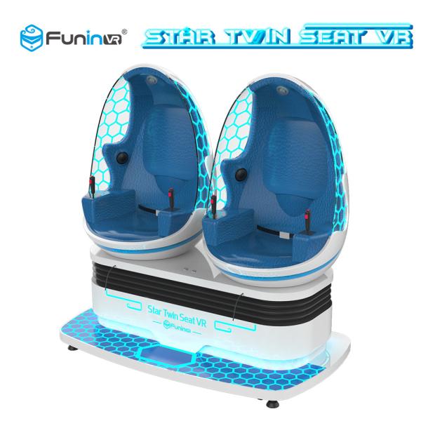Blue Light 3 Square Mertre 9D Cinema Egg / 360 Degree Virtual Reality Machine