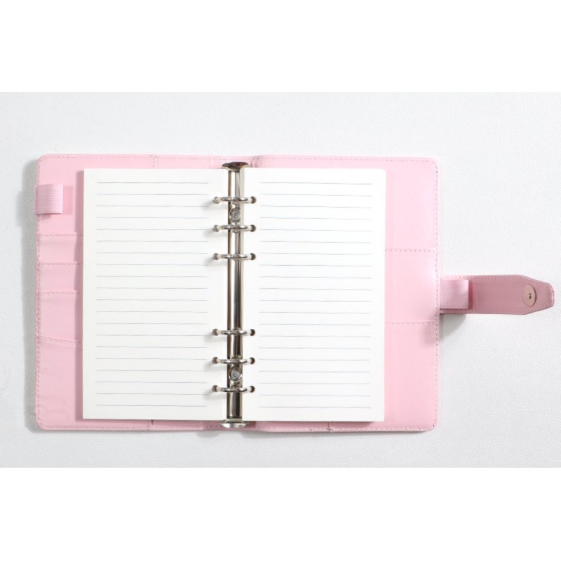 Personalised Refillable A6 A5 Leather Notebook PU Loose Leaf Magnetic Closure For Organizing