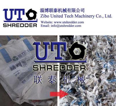 automatic double shaft shredder, plastic granulator - plastic jumbo bag shredder, plastic bag, package bag shredder