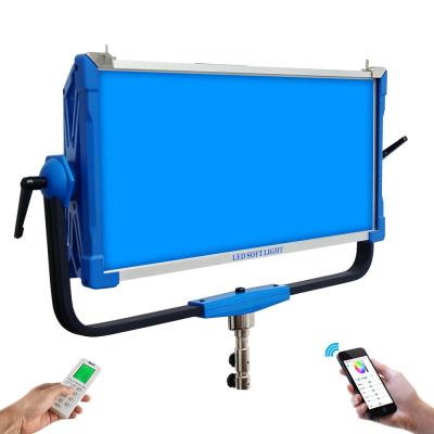 300W Rgb conduziu brandamente as luzes que video o estúdio cinematográfico que grava o controlo a distância leve Bluetooth DMX apoiou o painel de Skyblue