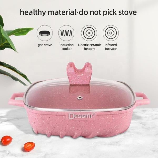 Brand New Design 22Pcs White Kitchen Ware Set Aluminum Nonstick Cookware Cooking Pot Sets