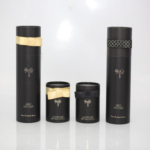 Black Luxury Aroma Candle Gift Set / Fragrance Diffuser Gift Set Customized Color