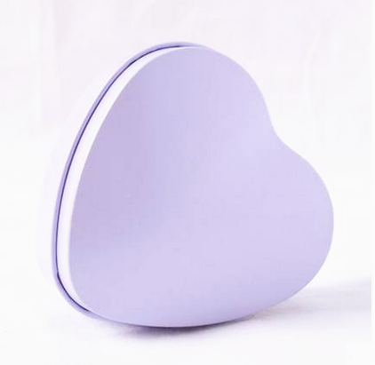 Mini cópia dada forma dos recipientes da caixa da lata de Nivea coração para o casamento e o empacotamento do feriado