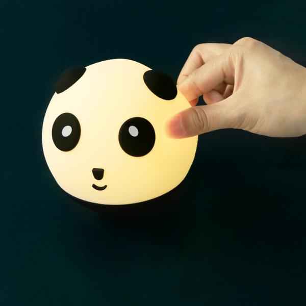 Creative Children's Panda Night Light Soft Light Eye Care Sleeping Bedroom Silicone LED Table Lamp