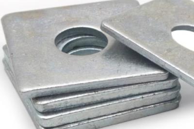 UNF 7/16' 1/2' 9/16' aço carbono Lavadora quadrada galvanizada Lavadora de revestimento de zinco personalizada