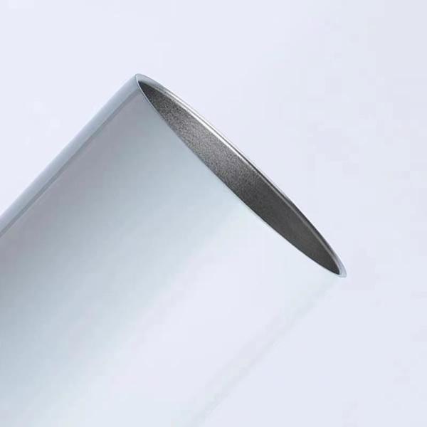 Esbelto 20 oz de acero inoxidable recto Tumbler blanco con paja de metal para la máquina de impresión de prensa térmica