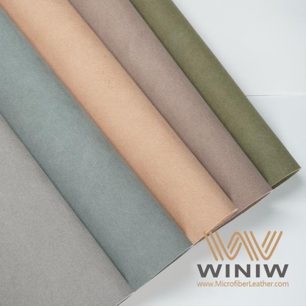 2.4mm Artificial Leather Microfiber PU Synthetic Suede Fabric For Shoes
