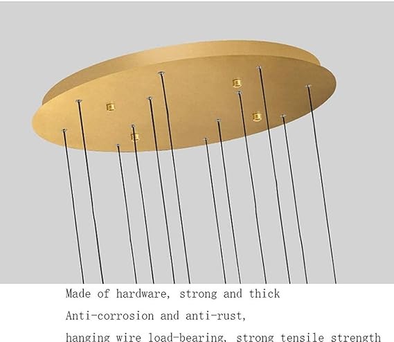 Коммерческая современная длинная висящая люстра золотая или черная отделка