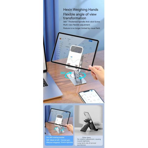 Алюминиевый столешничный телефонный стенд складной универсальный держатель для мобильных телефонов 3,7 мм